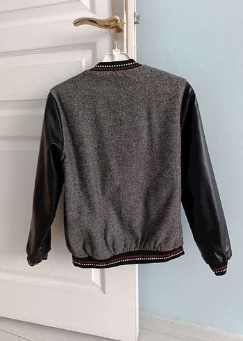 Düğmeli Gri Erkek Çocuk Streetwear Ceket - Görsel 2