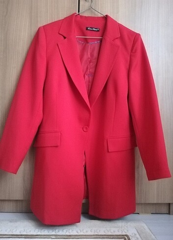 Kırmızı Blazer Ceket