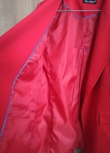 38 Beden kırmızı Renk Kırmızı Blazer Ceket