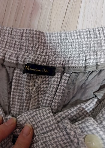 Gri Kadın Keten Salaş Midi Pantolon - Görsel 7