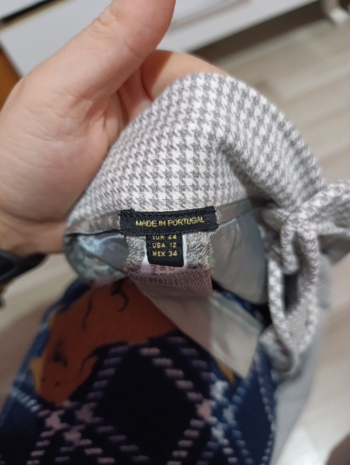 Gri Kadın Keten Salaş Midi Pantolon - Görsel 4