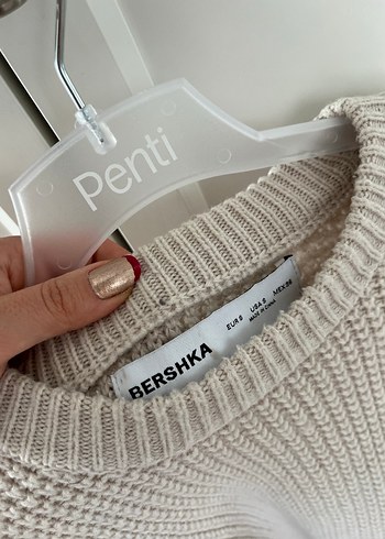 Bershka Man Krem Kazak - Görsel 3