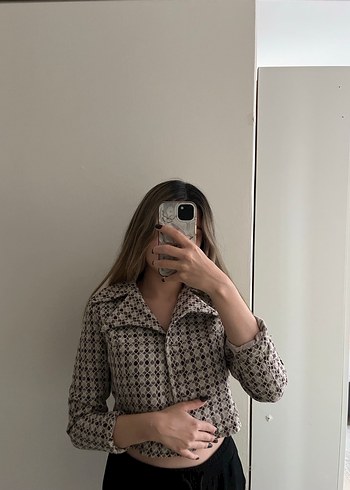 vintage blazer+etek. takım - Görsel 5