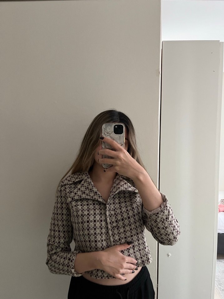 vintage blazer+etek. takım - Görsel 5