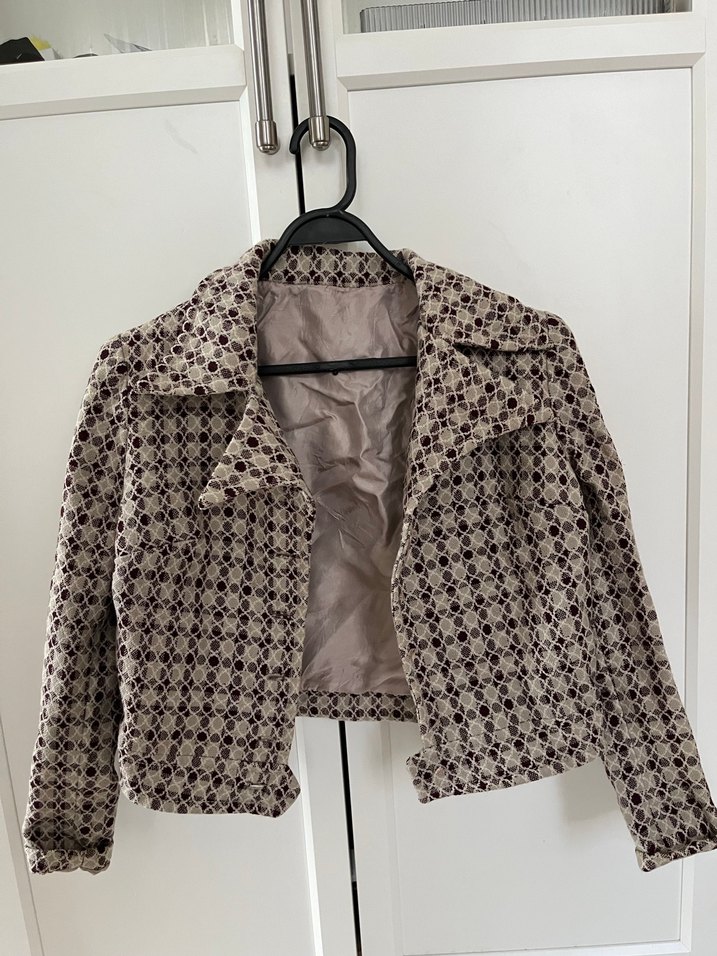 vintage blazer+etek. takım - Görsel 3