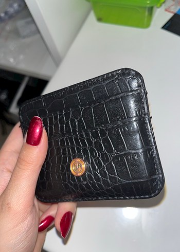 defacto siyah deri kartlık - Görsel 3