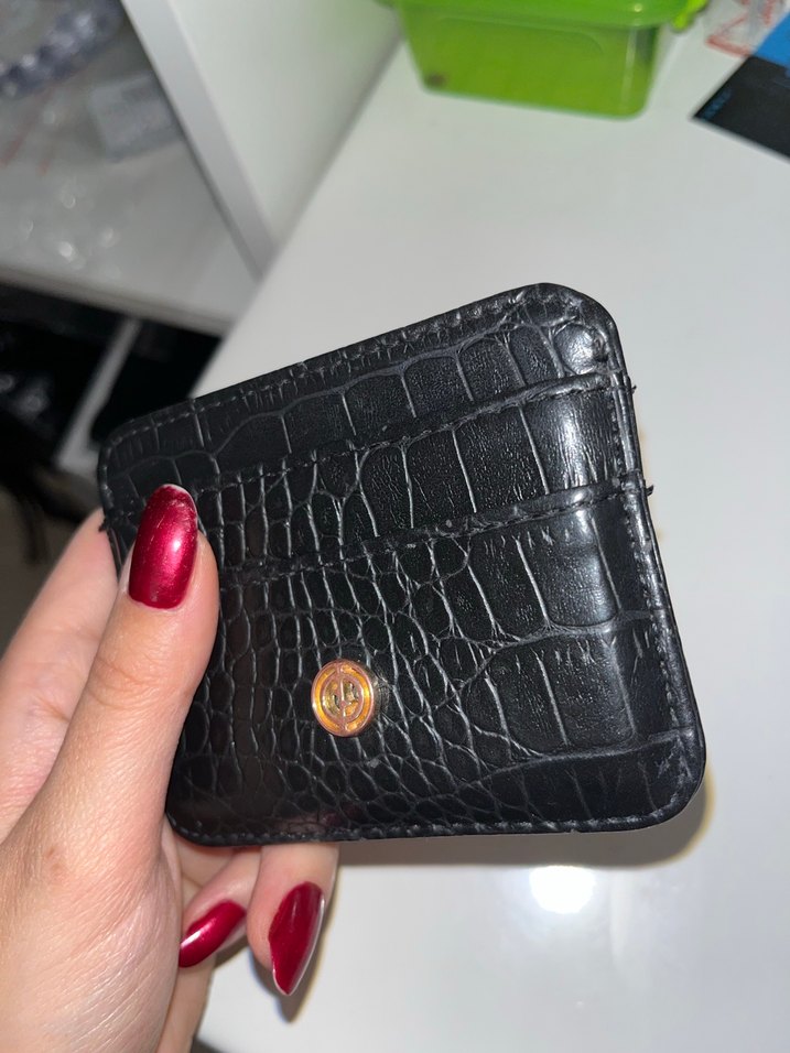 defacto siyah deri kartlık - Görsel 3