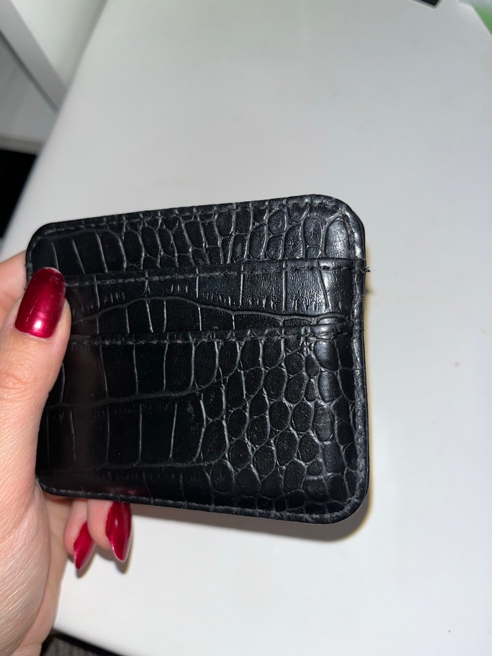 defacto siyah deri kartlık - Görsel 4