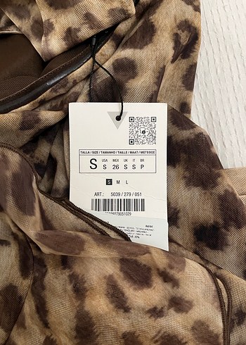 Zara etiketli leopar mini elbise - Görsel 5