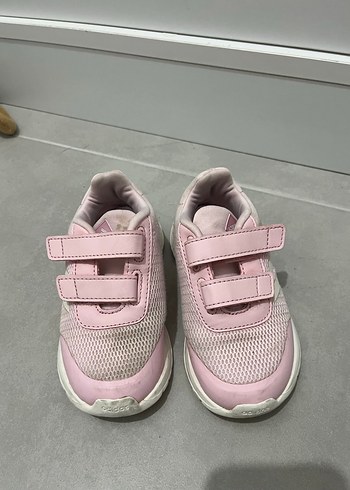 25 Beden Kız Çocuk Pembe Cırt Cırtlı Spor Ayakkabı