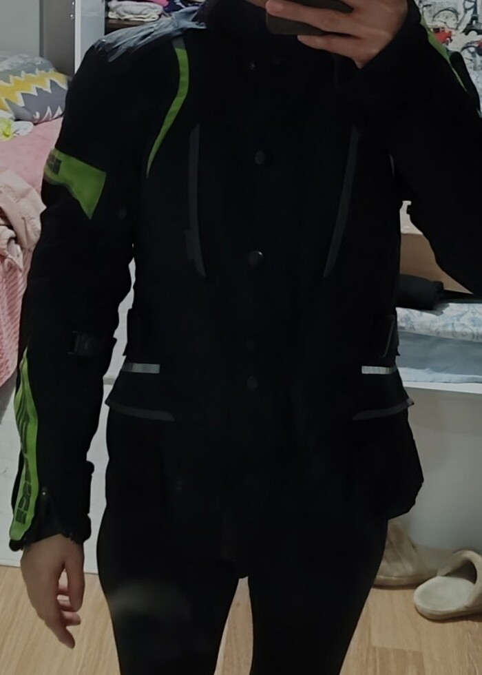 Bayan korumalı  Motorcu  montu - Görsel 2