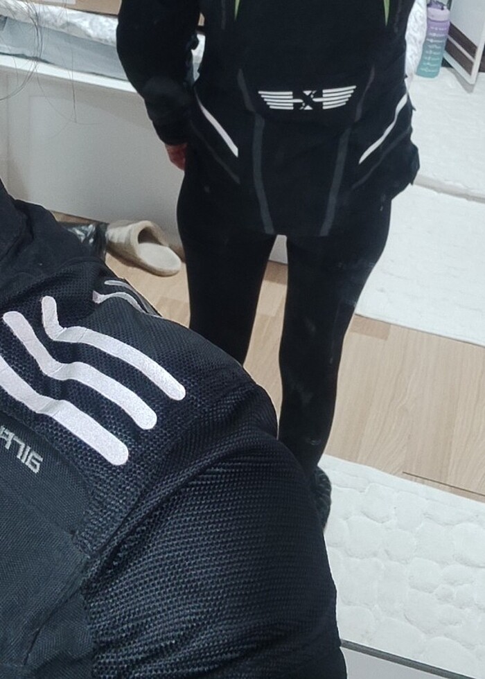 Bayan korumalı  Motorcu  montu - Görsel 4