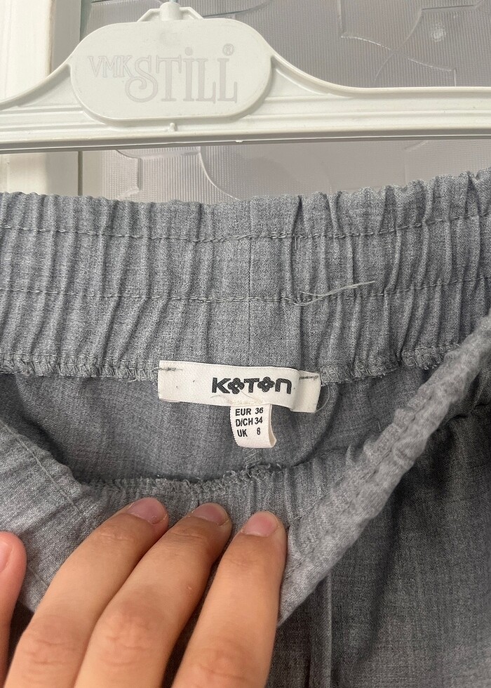 Koton gri kadın pantolon - Görsel 3