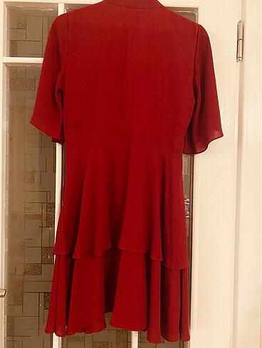 40 Beden bordo Renk Elbise
