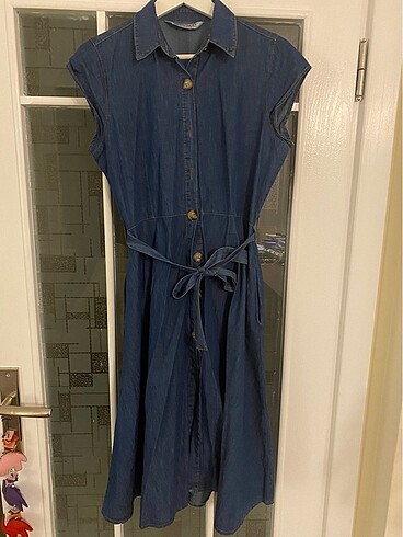 Denim elbise
