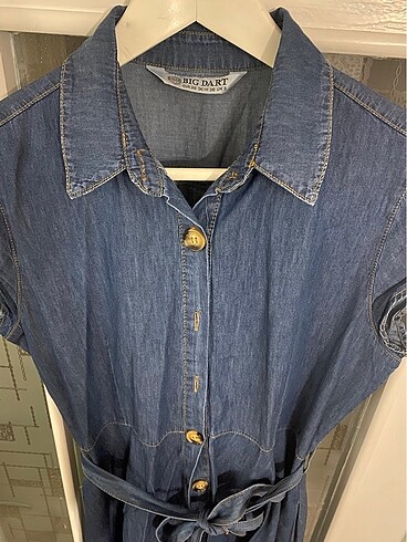 38 Beden Denim elbise