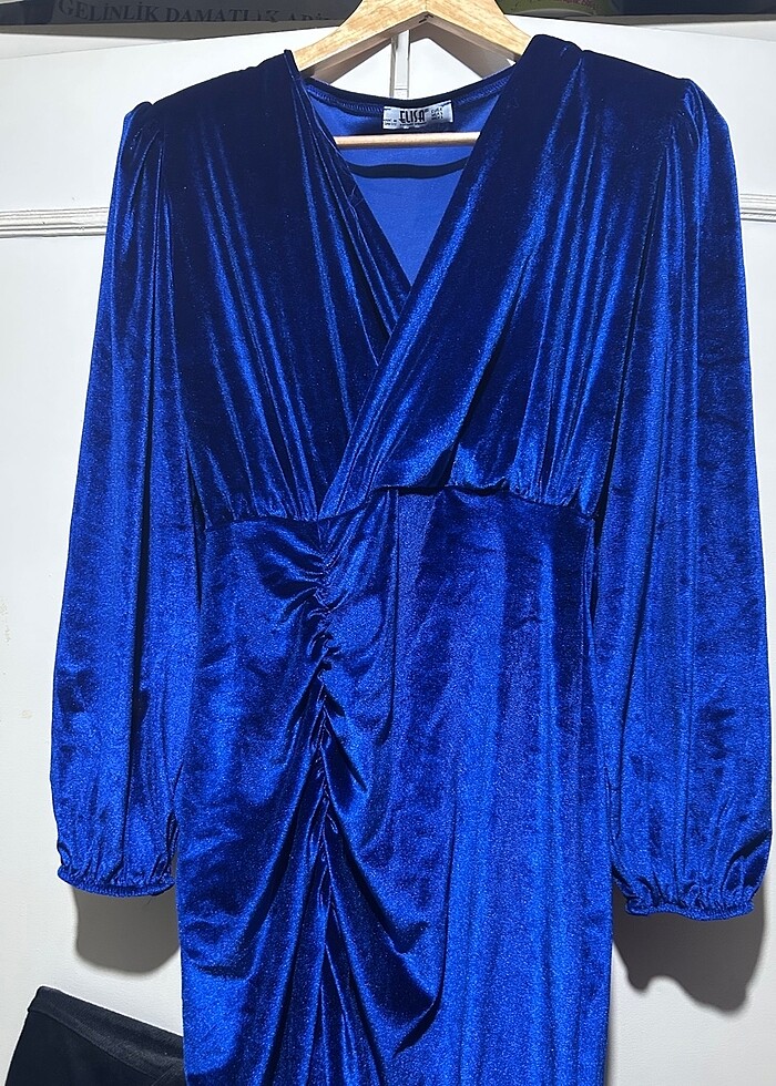 Süet elbise - Görsel 2