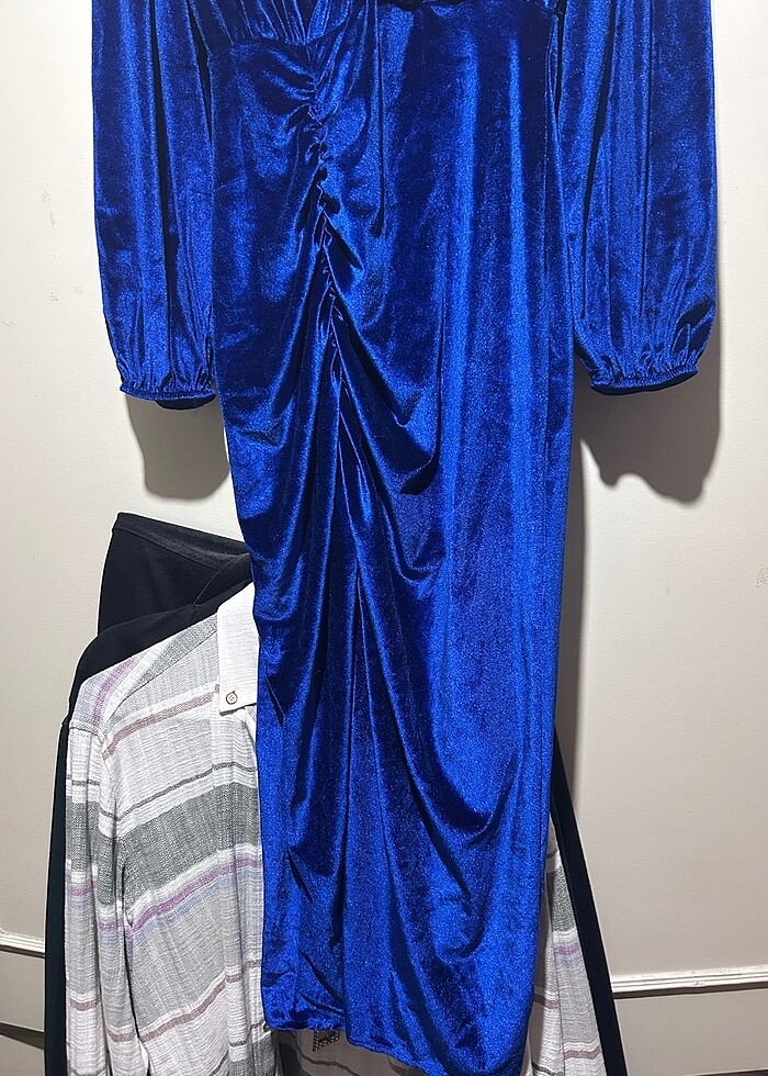 Süet elbise - Görsel 3