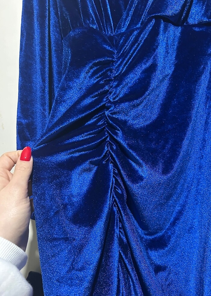 Süet elbise - Görsel 5