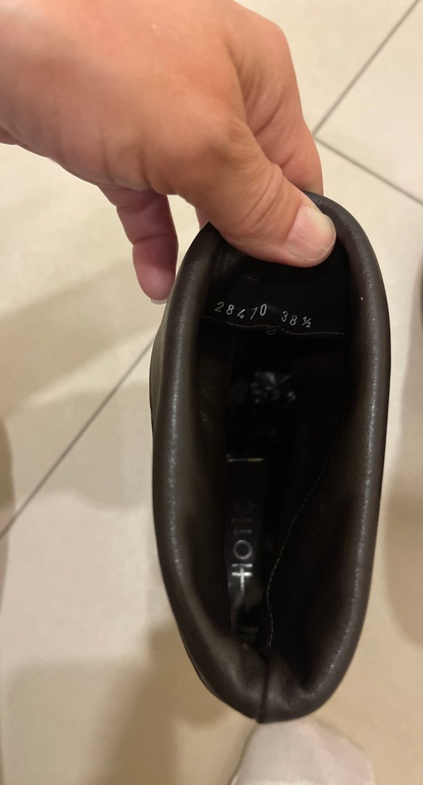 Kadın koyu kahve Deri Stiletto Topuklu Bot - Görsel 2