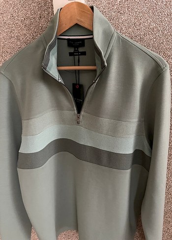 Erkek Yarım Fermuarlı Yüksek Yaka Sweatshirt - Görsel 4