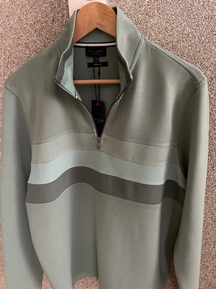 Erkek Yarım Fermuarlı Yüksek Yaka Sweatshirt - Görsel 4