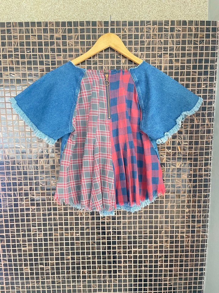 Zara Denim Salaş Bluz - Görsel 2