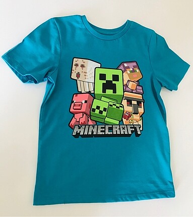 Minecraft Tişört Kısa kollu 4/5 yaş