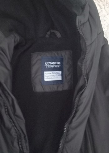 Erkek Çocuk Siyah Kapüşonlu Kaban - Görsel 2