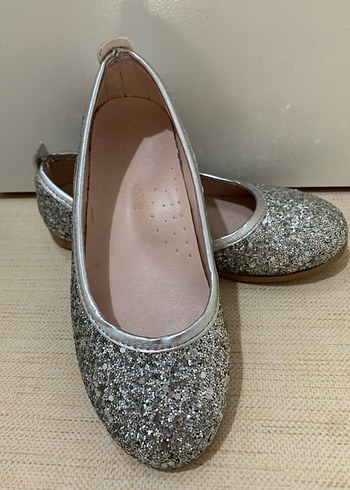 Kız Çocuk Gri Simli Babet - Görsel 4