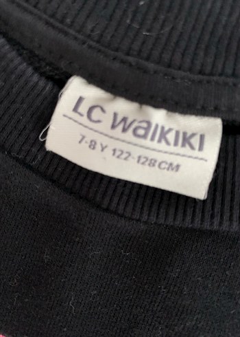 7-8 yaş Kız Çocuk Siyah Unicorn Baskılı Sweatshirt - Görsel 4