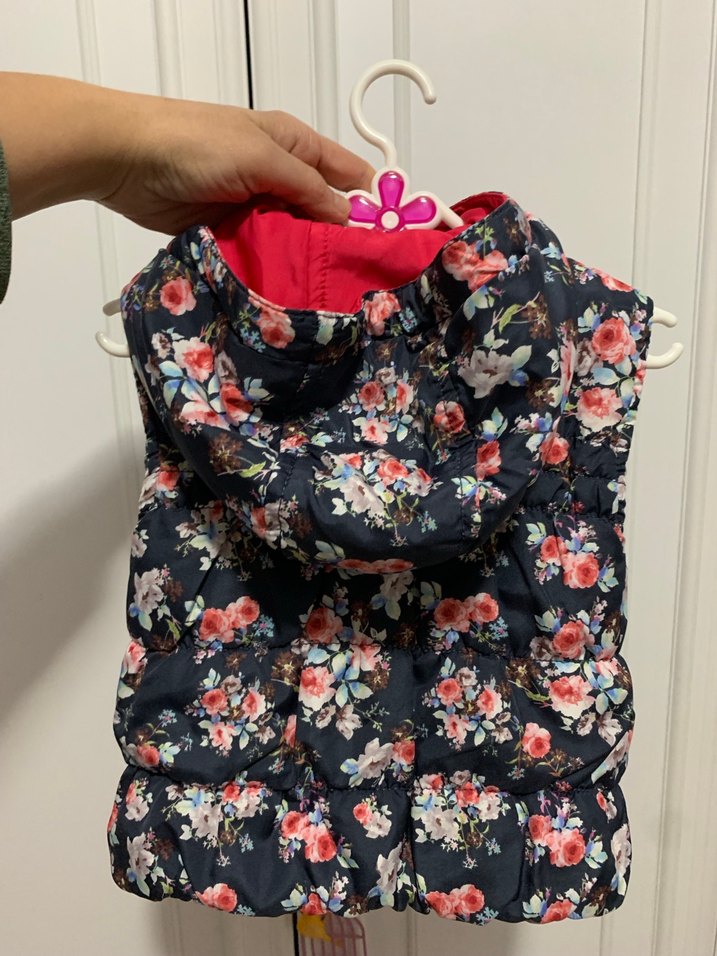 Kız Çocuk Çift Taraflı Yelek - Görsel 4