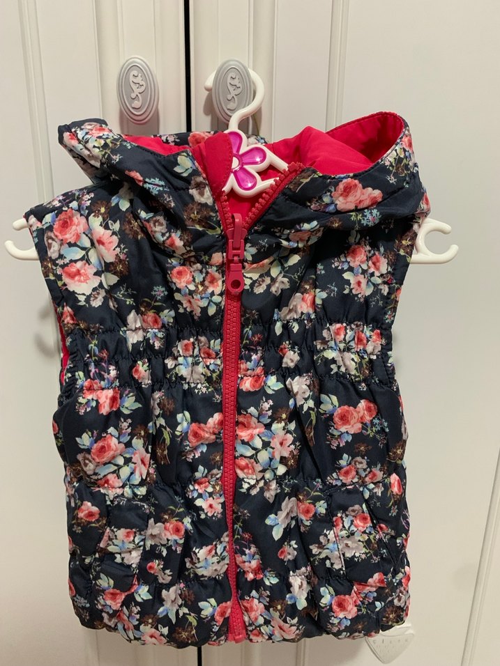 Kız Çocuk Çift Taraflı Yelek - Görsel 3