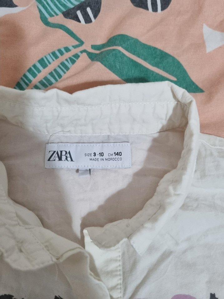 Zara Kız Gömlek, Uzun Kollu, Baskılı - Görsel 4