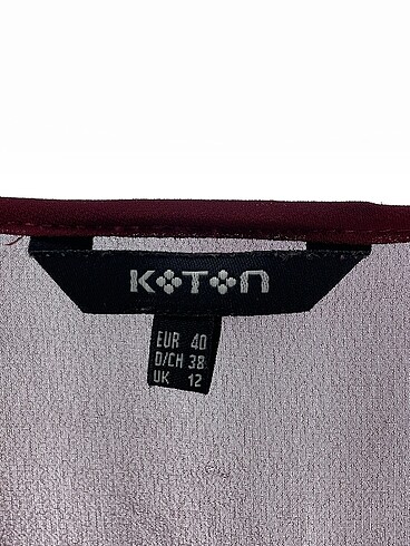 40 Beden bordo Renk Koton Bluz %70 İndirimli.