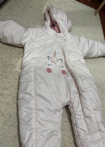 Unicorn desenli kız bebek astronot tulum