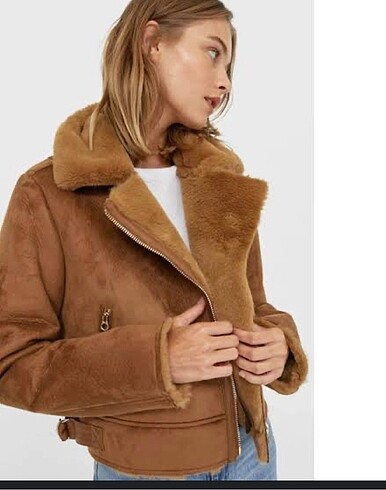 Stradivarius stradivarius koyu hardal ceket