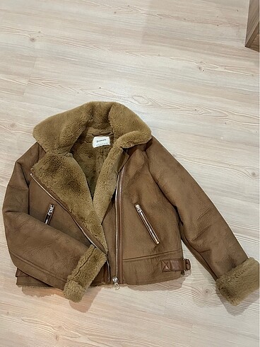 stradivarius koyu hardal ceket