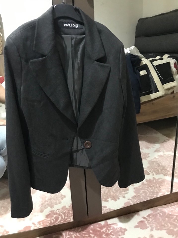 Gri Blazer Ceket - Görsel 2