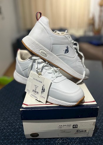 U.S Polo Assn. Beyaz Sneaker 45 Numara Sifir