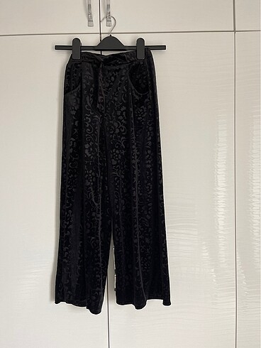 Kadife plazzo pantolon