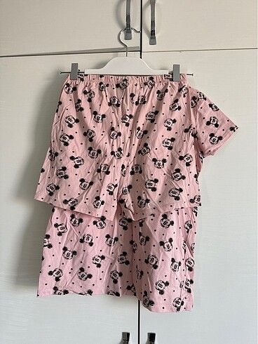 12-13 Yaş Beden pembe Renk Kız çocuk pijama takım