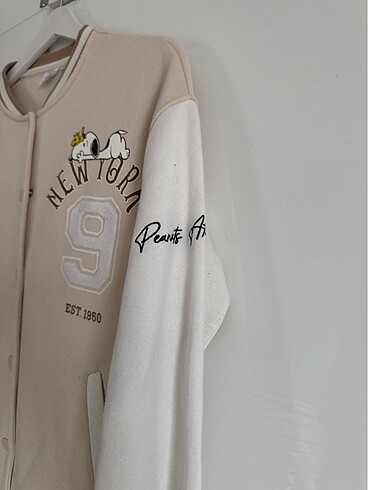 13-14 Yaş Beden Zara snoopy bomber ceket