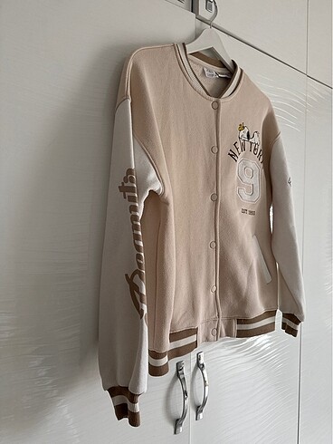 13-14 Yaş Beden ten rengi Renk Zara snoopy bomber ceket