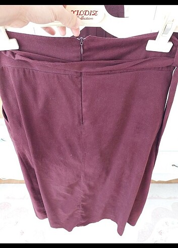 36 Beden Bordo suet tesettur etek