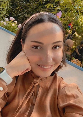 Bej Uzun Kollu Fırfırlı Bohem Elbise - Görsel 6