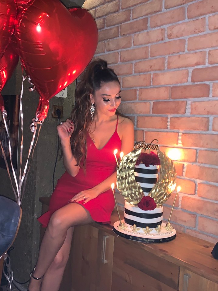 Kırmızı Püsküllü Mini Halter Yaka Elbise - Görsel 2