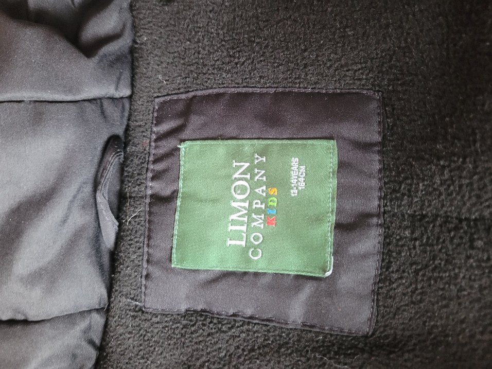 Çocuk/Genç Siyah Kürklü Kapüşonlu Kış Montu - Görsel 3