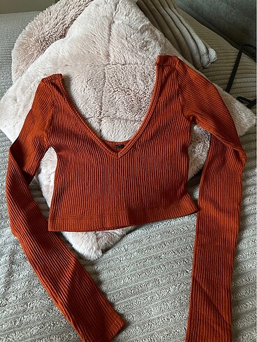 xs Beden kırmızı Renk Crop bluz