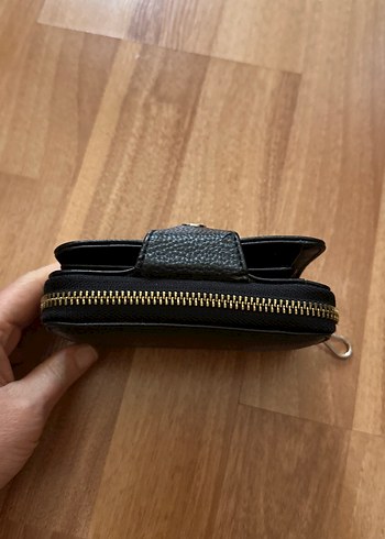 Siyah Deri Fermuarlı Cüzdan makmazel markasi - Görsel 6